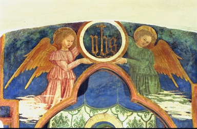 Madonna in trono con Bambino, angeli e San Sebastiano